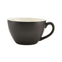 Matt Black Porcelain Bowl Shaped Cup7